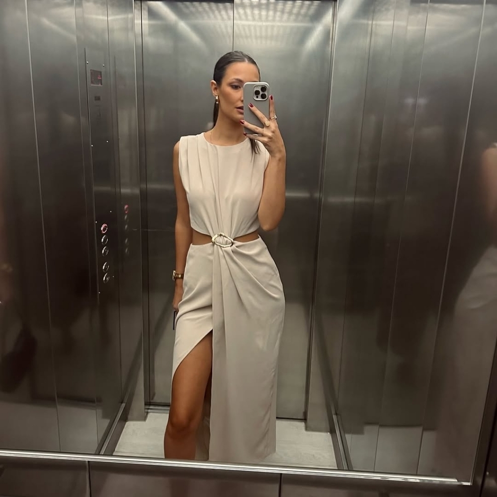 Zara Cream Maxi Dress
